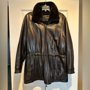 Women’s Marc New York leather jacket sz M